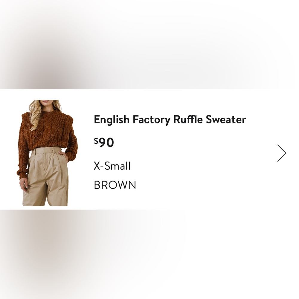 English Factory Ruffle Sweater - Picture 5 of 8